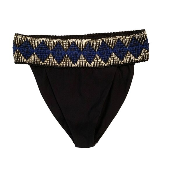 Elysiian One-Shoulder Milos Bikini Black Geometric S/XS Resort Beach Cruise - Picture 4 of 12